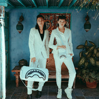 SPRAYGROUND® DUFFLE SPLIT THE CHECK (PEARL) DUFFLE