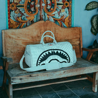 SPRAYGROUND® DUFFLE SPLIT THE CHECK (PEARL) DUFFLE