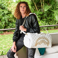 SPRAYGROUND® DUFFLE RIVIERA LE BLANC GOLD CHAIN SHARK DUFFLE