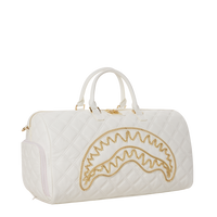 SPRAYGROUND® DUFFLE RIVIERA LE BLANC GOLD CHAIN SHARK DUFFLE