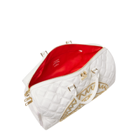SPRAYGROUND® DUFFLE RIVIERA LE BLANC GOLD CHAIN SHARK DUFFLE