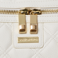 SPRAYGROUND® DUFFLE RIVIERA LE BLANC GOLD CHAIN SHARK DUFFLE