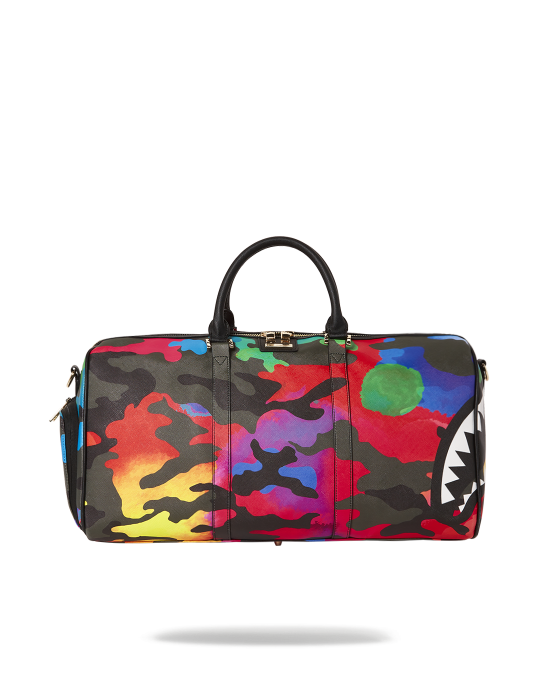 Sprayground camo shark sale duffle bag
