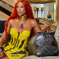 SPRAYGROUND® DUFFLE OBSIDIAN STUNNER A.i.6 SANDFLOWER COLLAB DUFFLE