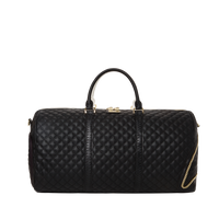 SPRAYGROUND® DUFFLE LEVELED UP SPLIT QUILT SHARK DUFFLE