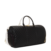 SPRAYGROUND® DUFFLE LEVELED UP SPLIT QUILT SHARK DUFFLE