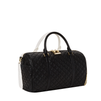 SPRAYGROUND® DUFFLE LEVELED UP SPLIT QUILT SHARK MINI DUFFLE