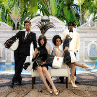 SPRAYGROUND® DUFFLE LEVELED UP SPLIT QUILT SHARK MINI DUFFLE