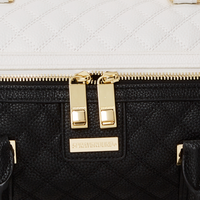 SPRAYGROUND® DUFFLE LEVELED UP SPLIT QUILT SHARK MINI DUFFLE