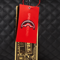 SPRAYGROUND® DUFFLE LEVELED UP SPLIT QUILT SHARK MINI DUFFLE