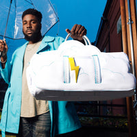 SPRAYGROUND® DUFFLE CLOUDY WITH A CHANCE OF SHARK DUFFLE