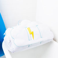 SPRAYGROUND® DUFFLE CLOUDY WITH A CHANCE OF SHARK DUFFLE