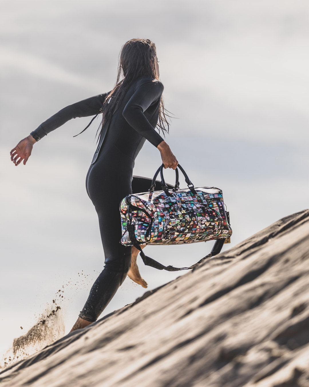 EXIT ART COLLAB DUFFLE – SPRAYGROUND®
