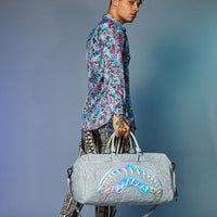 SPRAYGROUND® DUFFLE MIRASHAKU IRIDESCENT QUILT DUFFLE