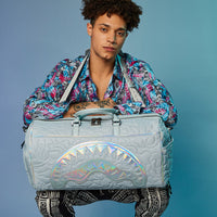 SPRAYGROUND® DUFFLE MIRASHAKU IRIDESCENT QUILT DUFFLE