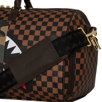 SPRAYGROUND® DUFFLE EXTERIOR GOLD ZIP POCKET SHARKS IN PARIS DUFFLE