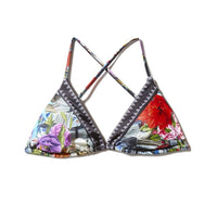 SPRAYGROUND® SWIM FLORAL MONEY BIKINI TOP