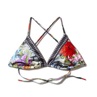 SPRAYGROUND® SWIM FLORAL MONEY BIKINI TOP