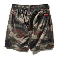 SPRAYGROUND® SWIM KIDS CAMO CHECKERED SWIM TRUNKS