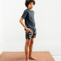 SPRAYGROUND® SWIM KIDS CAMO CHECKERED SWIM TRUNKS