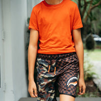 SPRAYGROUND® SWIM KIDS CHECKS & CAMO SWIM TRUNKS