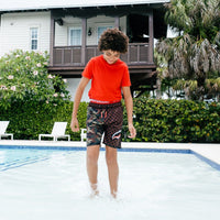 SPRAYGROUND® SWIM KIDS CHECKS & CAMO SWIM TRUNKS