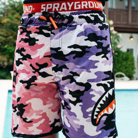 SPRAYGROUND® SWIM KIDS SPLIT CAMO SWIM TRUNKS
