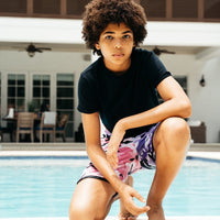 SPRAYGROUND® SWIM KIDS SPLIT CAMO SWIM TRUNKS