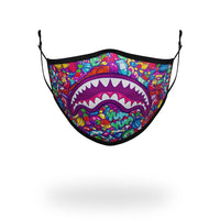 SPRAYGROUND® FASHION MASK KIDS FORM FITTING MASK: CANDY SHARK