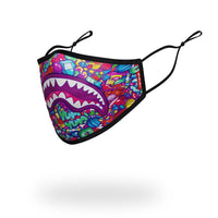 SPRAYGROUND® FASHION MASK KIDS FORM FITTING MASK: CANDY SHARK