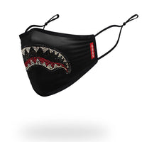 SPRAYGROUND® FASHION MASK ADULT TRINITY SHARK FORM FITTING FACE MASK