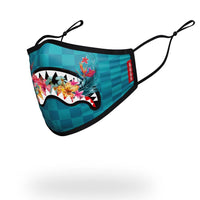 SPRAYGROUND® FASHION MASK ADULT BLOSSOM SHARK FORM FITTING FACE MASK