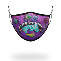 SPRAYGROUND® FASHION MASK ADULT ZOMBIE SHARK FORM FITTING FACE MASK