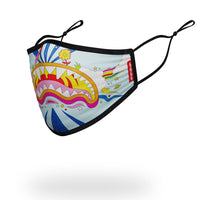 SPRAYGROUND® FASHION MASK ADULT GROOVY SHARK FORM FITTING FACE MASK