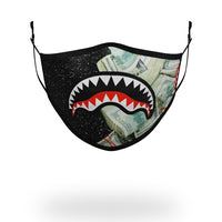SPRAYGROUND® FASHION MASK ADULT PARTY SHARK FORM FITTING FACE MASK