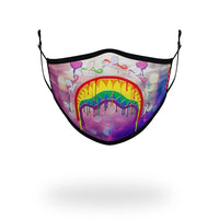 SPRAYGROUND® FASHION MASK KIDS FORM FITTING MASK: MELT THE RAINBOW