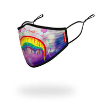 SPRAYGROUND® FASHION MASK KIDS FORM FITTING MASK: MELT THE RAINBOW