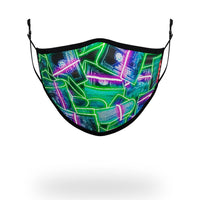 SPRAYGROUND® FASHION MASK ADULT NEON MONEY FORM FITTING FACE MASK