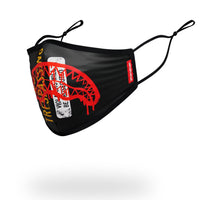 SPRAYGROUND® FASHION MASK ADULT NO TRESSPASSING FORM FITTING FACE MASK