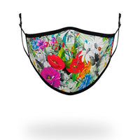 SPRAYGROUND® FASHION MASK ADULT FLORAL MONEY FORM FITTING FACE MASK
