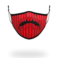 SPRAYGROUND® FASHION MASK ADULT REVERSE SHARKS IN PARIS (RED) FORM FITTING FACE MASK