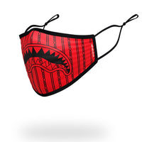 SPRAYGROUND® FASHION MASK ADULT REVERSE SHARKS IN PARIS (RED) FORM FITTING FACE MASK