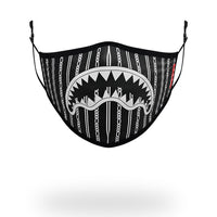 SPRAYGROUND® FASHION MASK ADULT REVERSE SHARKS IN PARIS (BLACK) FORM FITTING FACE MASK