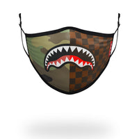 SPRAYGROUND® FASHION MASK ADULT CHECKS & CAMO FORM FITTING FACE MASK