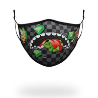 SPRAYGROUND® FASHION MASK ADULT SHARK SQUAD FORM FITTING FACE MASK
