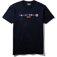 SPRAYGROUND® APPAREL VIBE CHECK T-SHIRT (NAVY)