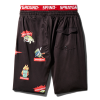 SPRAYGROUND® SWIM PATCH ALL-IN CORTO SWIM TRUNKS (BLACK)