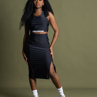 SPRAYGROUND® APPAREL LONGUETTE SKIRT (BLACK)