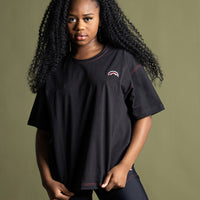SPRAYGROUND® APPAREL OVER SHARK T-SHIRT (BLACK)