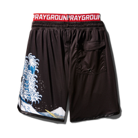 SPRAYGROUND® SWIM KIDS JAPAN WAVE SWIM TRUNKS (BLACK)